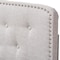 Baxton Studio Lucy Modern Greyish Beige Queen Size Headboard 135-7276 - alternate 4